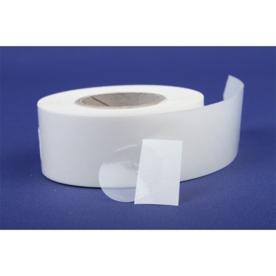 Etikett címke, 40mm, körcímke tekercses, PP 1000 db/tekercs átlátszó