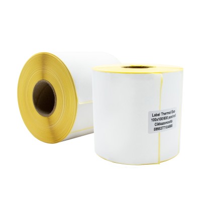 Etikett thermo 100x100mm, tekercses 600 db/tekercs