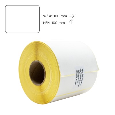 Etikett thermo 100x100mm, tekercses 600 db/tekercs
