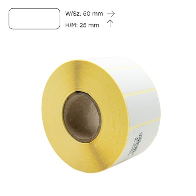Etikett thermo 25x50mm, tekercses 2000 címke/tekercs Bluering®