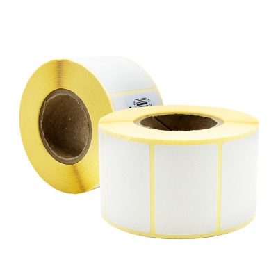 Etikett címke thermo, 30x44mm, tekercses, 1000 címke/tekercs fehér