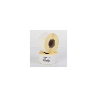 Etikett címke thermo, 38x43mm, tekercses, 1000 címke/tekercs fehér Etikett címke thermo, 38x43mm, tekercses, 1000 címke/tekercs fehér