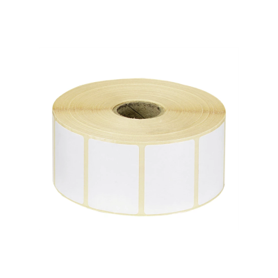 Etikett címke thermo, 38x43mm, tekercses, 1000 címke/tekercs fehér