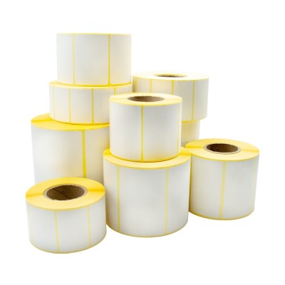 Etikett címke thermo, 50x75mm, tekercses, 1000 címke/tekercs fehér Etikett címke thermo, 50x75mm, tekercses, 1000 címke/tekercs fehér
