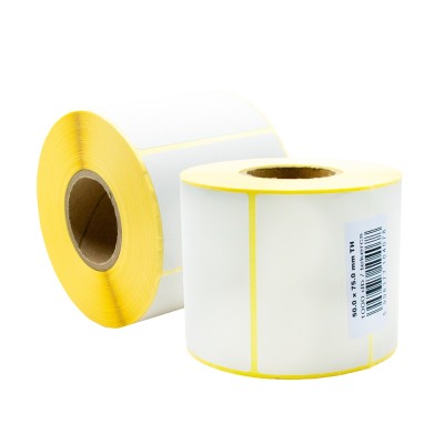 Etikett címke thermo, 50x75mm, tekercses, 1000 címke/tekercs fehér Etikett címke thermo, 50x75mm, tekercses, 1000 címke/tekercs fehér