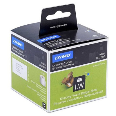 Etikett Dymo LW nyomtatóhoz 54x101mm, 220 db etikett/doboz, Original, fehér