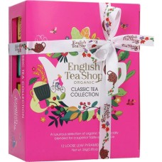 Fekete tea 12x2 g English Tea Shop 12, filteres, bio Classic selyempiramis