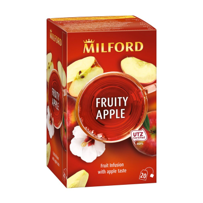 Fekete tea 20x2 g Milford, FRUITY APPLE alma