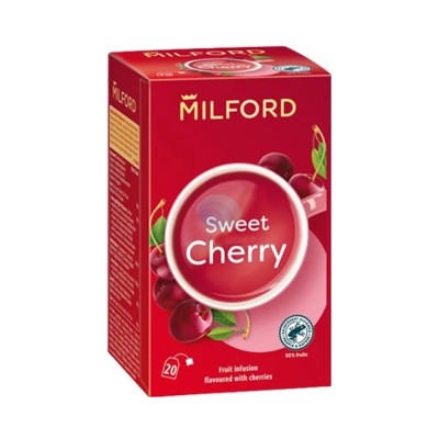 Fekete tea 20x2 g Milford, SWEET CHERRY cseresznye