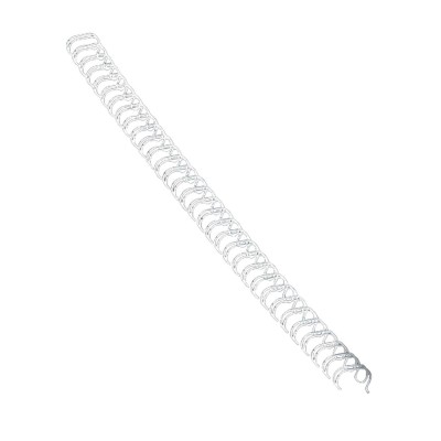 Fém spirál 3:1, 12mm, 81-100lap, Fellowes® 100 db/doboz, fehér
