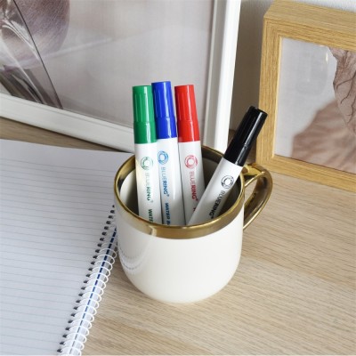 Flipchart marker készlet, rostirón vizes kerek végű 3mm, Bluering®, 4 klf. szín