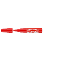 Flipchart marker vízbázisú 1-4mm, vágott Artip 12 piros