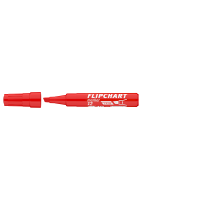 Flipchart marker vízbázisú 1-4mm, vágott Artip 12 piros