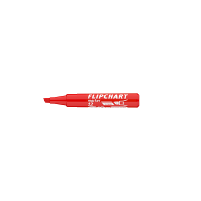 Flipchart marker vízbázisú 1-4mm, vágott Artip 12 piros