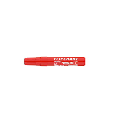 Flipchart marker vízbázisú 1-4mm, vágott Artip 12 piros
