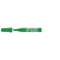 Flipchart marker vízbázisú 1-4mm, vágott Artip 12 zöld