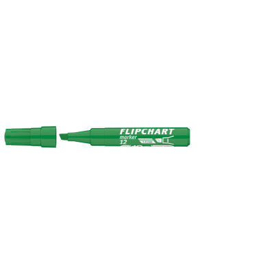 Flipchart marker vízbázisú 1-4mm, vágott Artip 12 zöld
