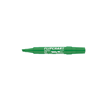 Flipchart marker vízbázisú 1-4mm, vágott Artip 12 zöld