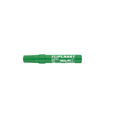 Flipchart marker vízbázisú 1-4mm, vágott Artip 12 zöld