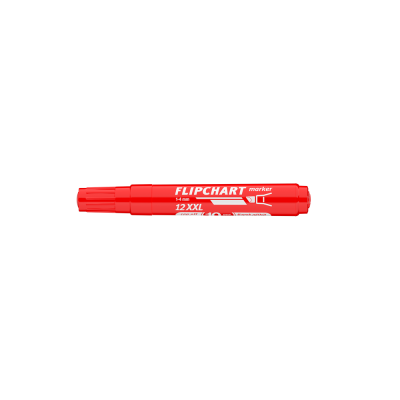 Flipchart marker vízbázisú 1-4mm, vágott Artip 12XXL piros