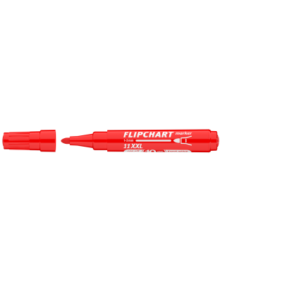 Flipchart marker vízbázisú 3mm, kerek Artip 11XXL piros