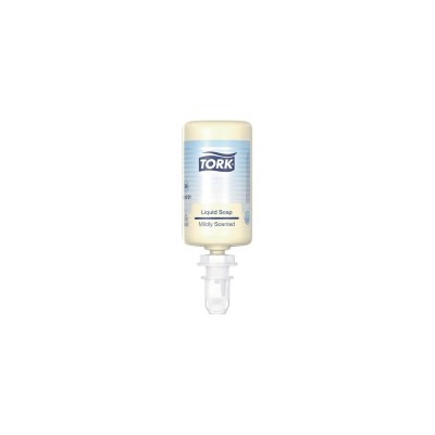 Folyékony szappan utántöltő 1 liter enyhén illatosított Premium S4 Tork_424501 sárga