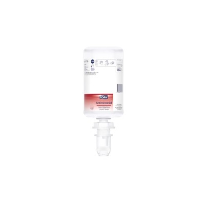 Folyékony szappan utántöltő 1 liter fertőtlenítő Premium S4 Tork_424710 piros