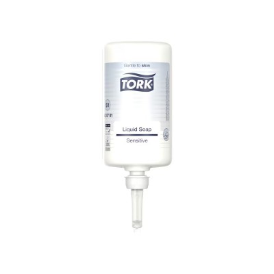 Folyékony szappan kézkímélő 1 liter érzékeny bőrre fehér S1 Tork_420701