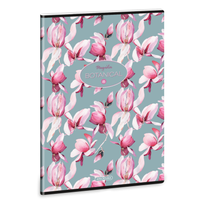 Füzet iskolai A4, 40lap, kockás Ars Una ROSY MAGNOLIA (5252) 23  10db/csomag