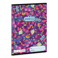 Füzet iskolai A5, 32lap, kockás 27-32 Ars Una JUNGLE (5259) 23 10db/csomag