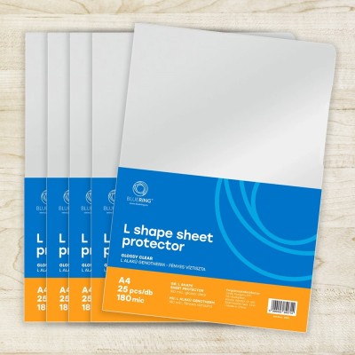 Genotherm `L` A4, 180 micron víztiszta Bluering® 25 db/csomag
