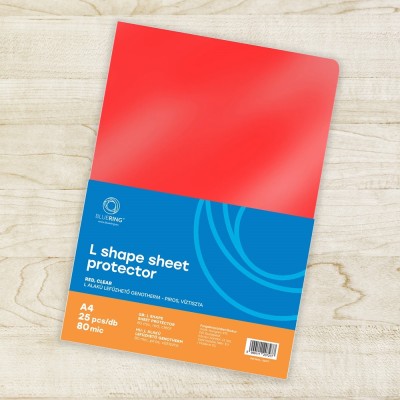 Genotherm `L` A4, 80 micron piros 25 db/csomag, Bluering®