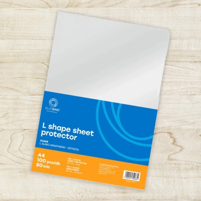 Genotherm `L` A4, 80 micron víztiszta Bluering® 100 db/csomag