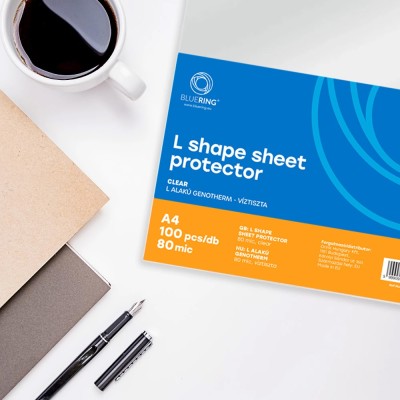 Genotherm `L` A4, 80 micron víztiszta Bluering® 100 db/csomag