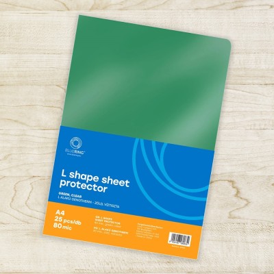 Genotherm `L` A4, 80 micron zöld 25 db/csomag, Bluering®