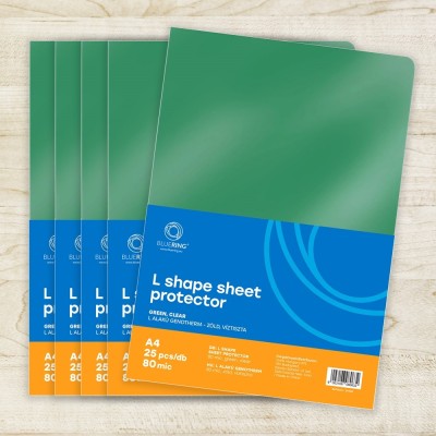 Genotherm `L` A4, 80 micron zöld 25 db/csomag, Bluering®