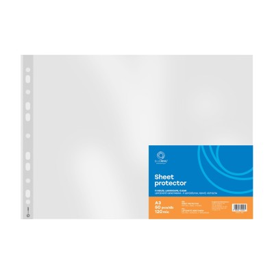 Genotherm lefűzhető, A3, 120 micron fekvő, víztiszta Bluering® 25 db/csomag