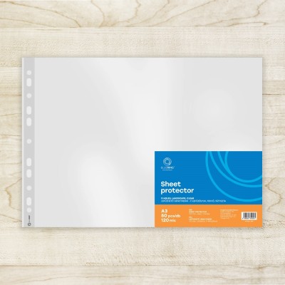 Genotherm lefűzhető, A3, 120 micron fekvő, víztiszta Bluering® 25 db/csomag