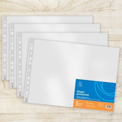 Genotherm lefűzhető, A3, 120 micron fekvő, víztiszta Bluering® 25 db/csomag
