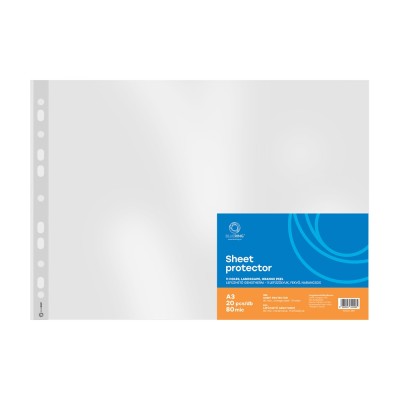 Genotherm lefűzhető, A3, 80 micron fekvő, narancsos Bluering® 20 db/csomag