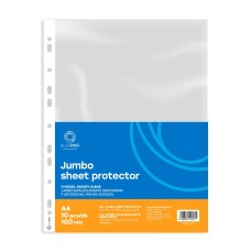 Genotherm lefűzhető, A4, 100 micron jumbo víztiszta Bluering® 10 db/csomag,