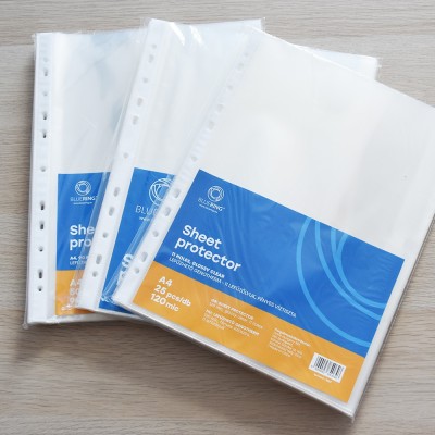 Genotherm lefűzhető, A4, 120 micron víztiszta Bluering® 25 db/csomag