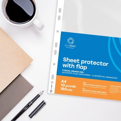 Genotherm lefűzhető, A4, 150 micron oldalt füles Bluering® 10 db/csomag Genotherm lefűzhető, A4, 150 micron oldalt füles Bluering® 10 db/csomag