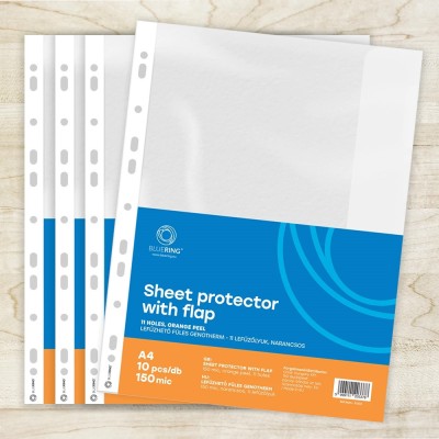Genotherm lefűzhető, A4, 150 micron oldalt füles Bluering® 10 db/csomag Genotherm lefűzhető, A4, 150 micron oldalt füles Bluering® 10 db/csomag
