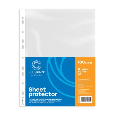 Genotherm lefűzhető, A4, 50 micron narancsos Bluering® 100 db/csomag