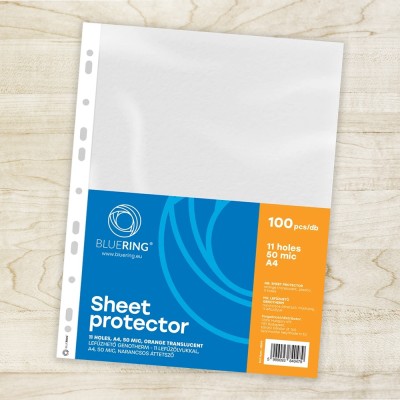 Genotherm lefűzhető, A4, 50 micron narancsos Bluering® 100 db/csomag