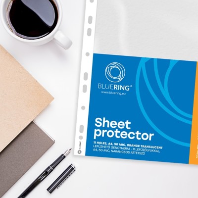 Genotherm lefűzhető, A4, 50 micron narancsos Bluering® 100 db/csomag
