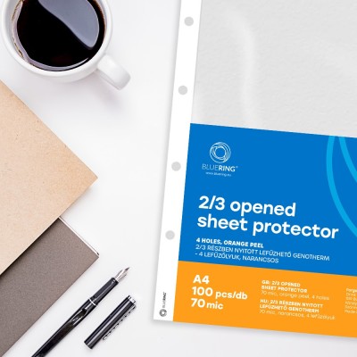 Genotherm lefűzhető, A4, 70 micron narancsos belül 2/3 részben nyitott Bluering® 100 db/csomag Genotherm lefűzhető, A4, 70 micron narancsos belül 2/3 részben nyitott Bluering® 100 db/csomag