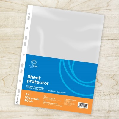 Genotherm lefűzhető, A4, 80 micron narancsos Bluering® 100 db/csomag