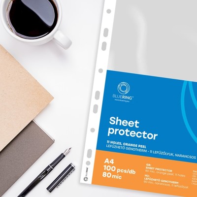 Genotherm lefűzhető, A4, 80 micron narancsos Bluering® 100 db/csomag